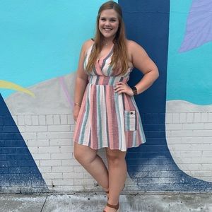 American Eagle Striped Party Dress